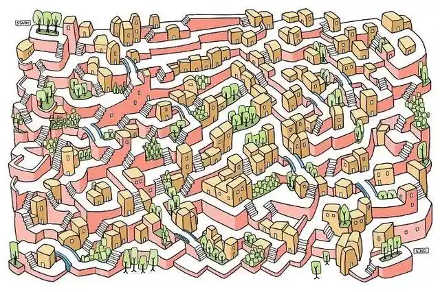 他画出史上最难3d迷宫,一幅图画2天,走出来要半个小时