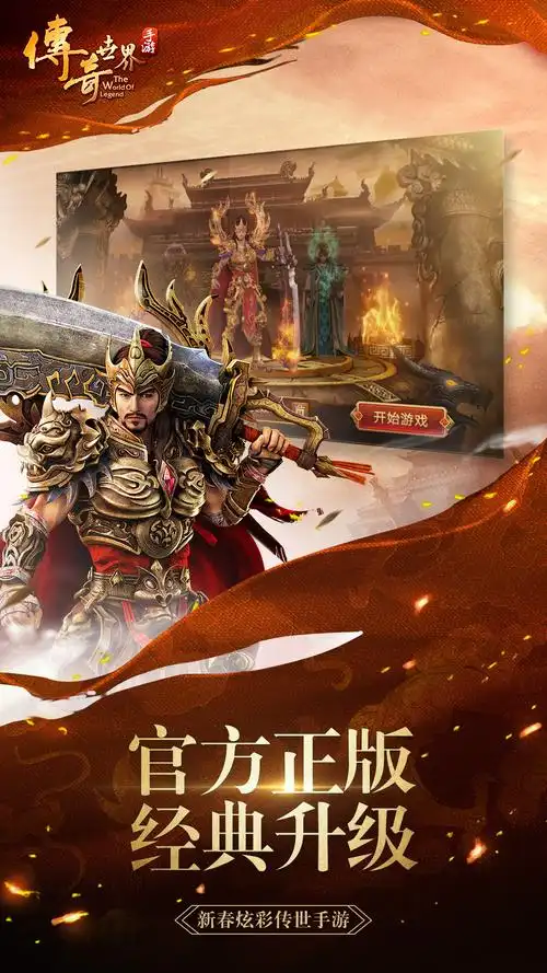 传奇世界手游游戏特色宣传海报
