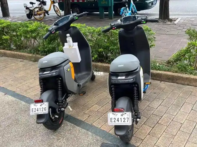 广州电动车上牌连号的九号电动车