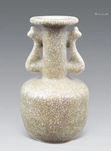 【明 官窑平口双耳瓶】拍卖品_图片_价格_鉴赏_明代单色釉瓷器_雅昌