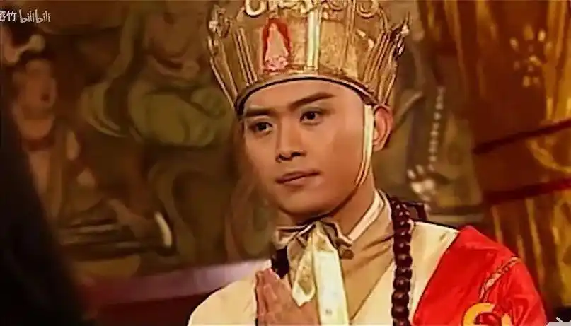 这部电视剧里有黄海冰饰演的唐三藏,英俊帅气,武力值强大.