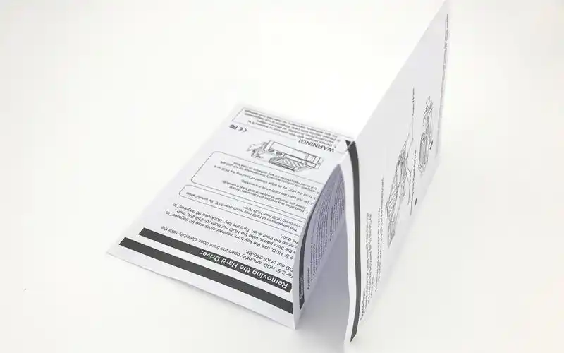 折页说明书 黑白说明书印制 书写纸铜版纸移动电源说明印刷包邮