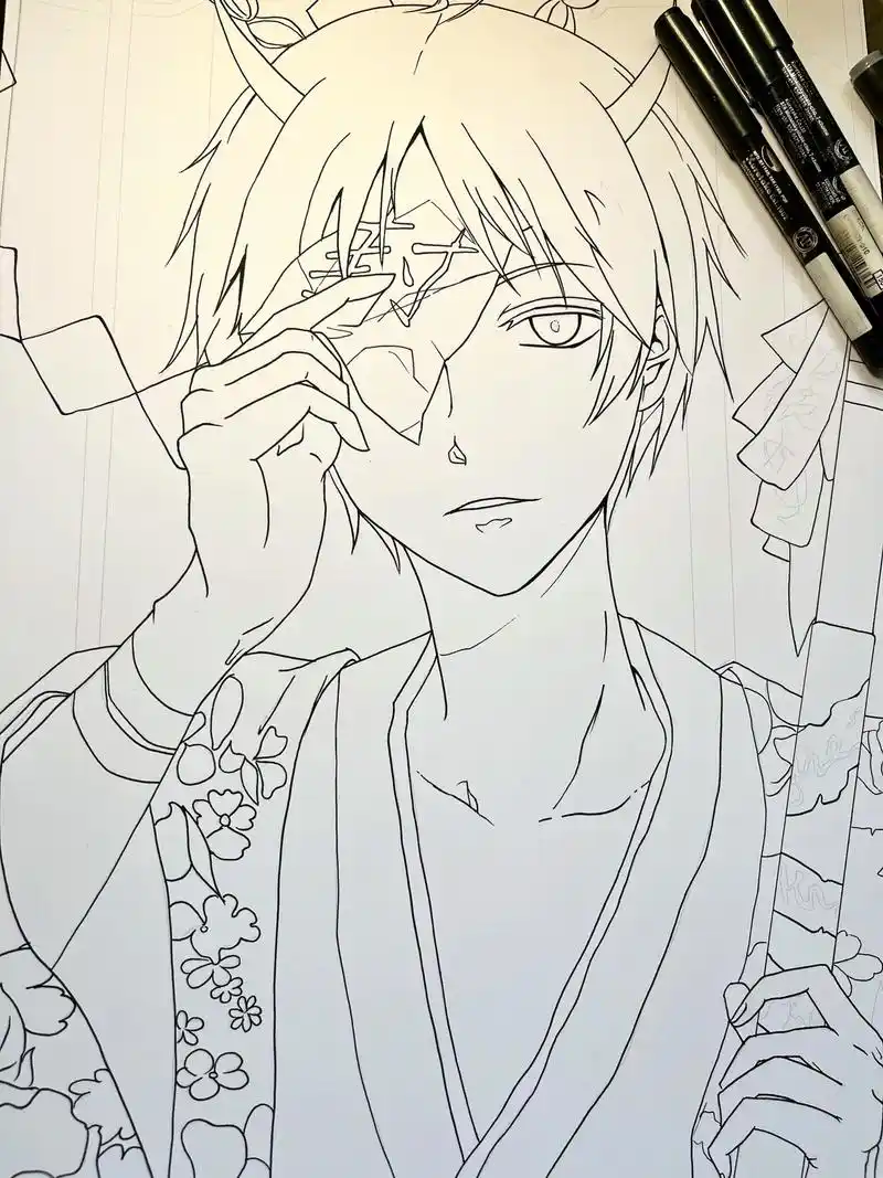 可以告诉我你的名字吗#夏目友人帐 #手绘 - 抖音