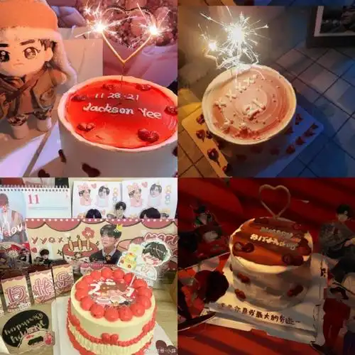 来看易烊千玺生日粉丝晒的蛋糕#易烊千玺1128生日快乐#各式各样的蛋糕