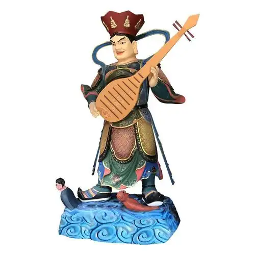 厂家铸铜彩绘四大天王雕塑寺庙铸铜护世四天王佛像四大金刚像