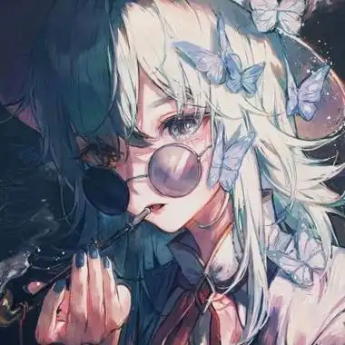 侧脸低头很好看的女生动漫