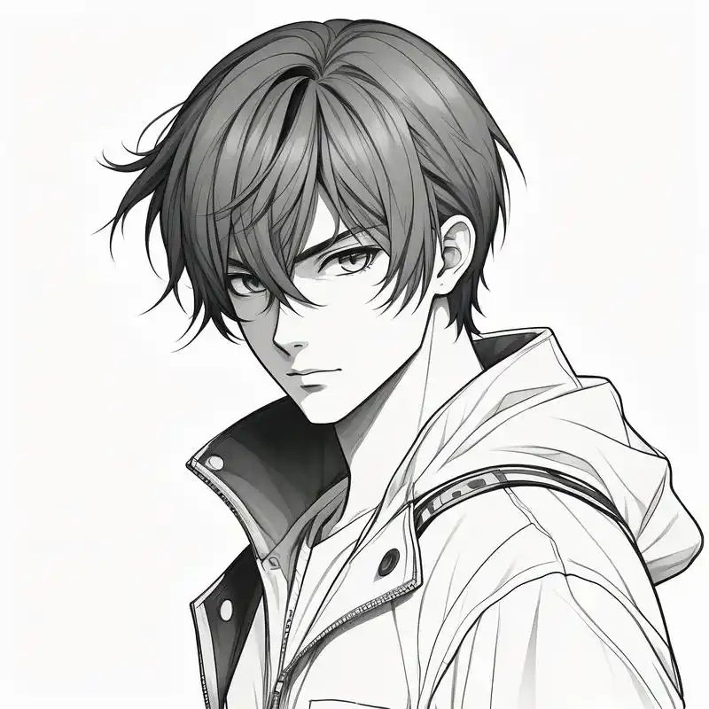 黑白素描男生头像,冷酷帅气90 谁人不爱黑白素描的男生头像,冷酷