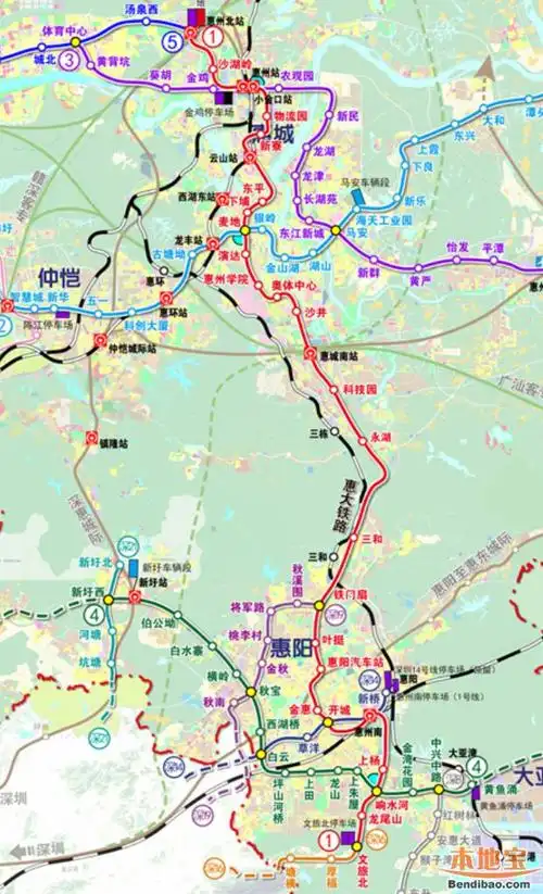 深圳地铁惠州段线路开工开通线路图站点最新消息