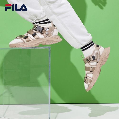 fila×mihara斐乐官方男子凉鞋夏季新款沙滩鞋软底魔术贴凉拖