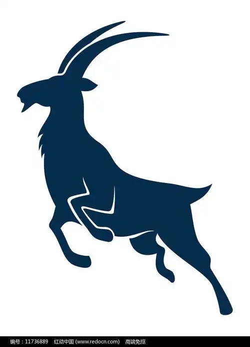 羚羊动物剪影