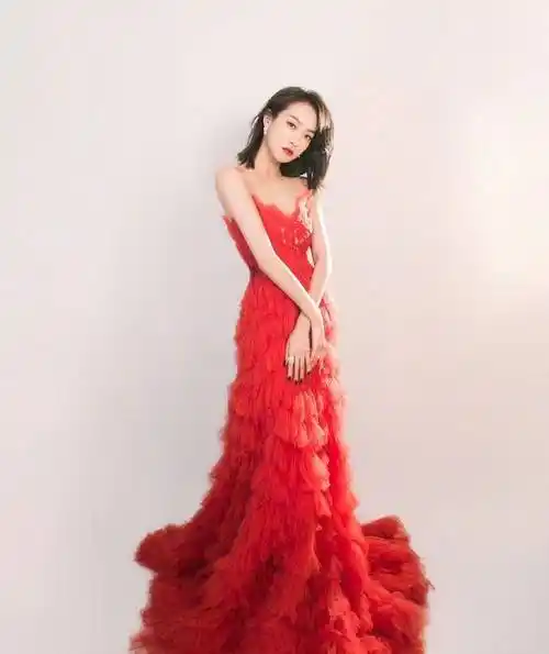 原创女明星红色礼服太撩人第一位优雅第二位大气最后一位绝了