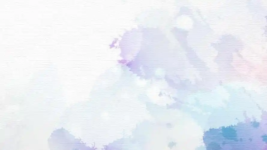 清新紫色水彩风通用说课汇报ppt模板ppt通用模板