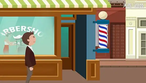 理发店门口的三色柱是干嘛用的 理发店门口三色柱来源