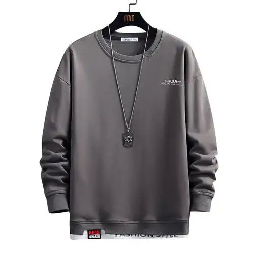 debrand男士卫衣新款春秋季长袖圆领t恤男潮流宽松秋衣男装上衣男