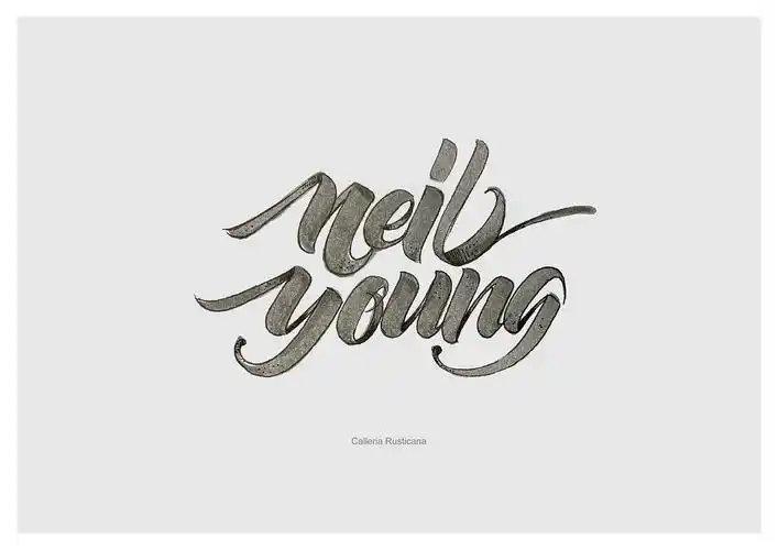 近期英文手绘字体