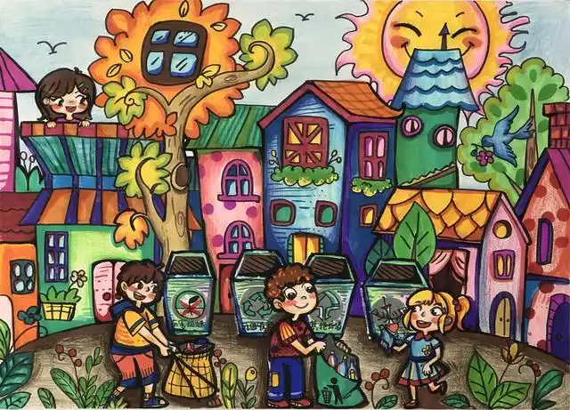 彩云杯中小学生绘画比赛小学组二等奖获奖作品展示2