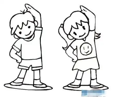 有关学生的简笔画