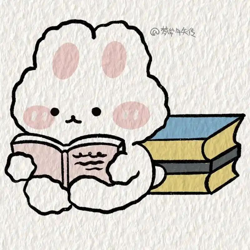 可爱小白兔简笔画教程 "保持可爱是天才行为" 临摹自