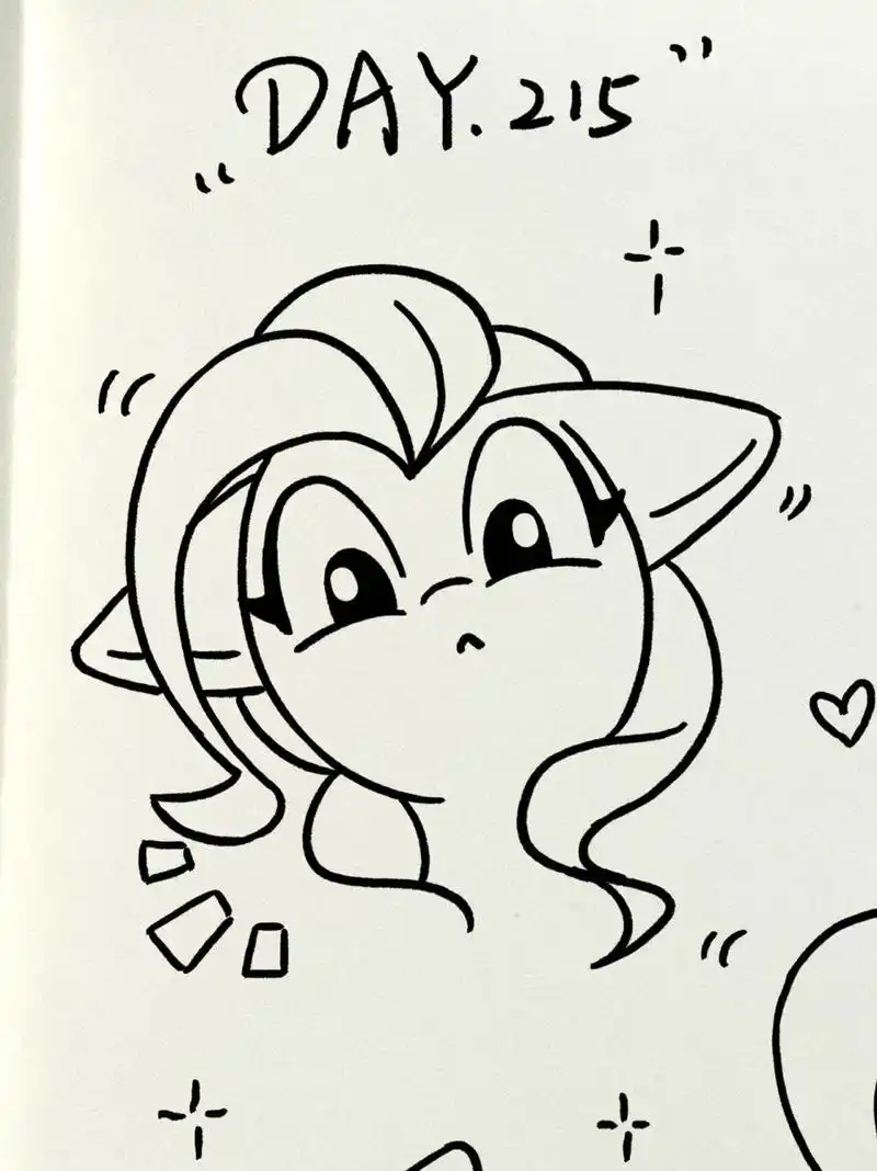 简笔画|93小马宝莉碧琪小头像来啦～ 96打卡一张碧琪的小头像