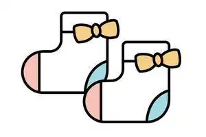 小孩穿袜子简笔画