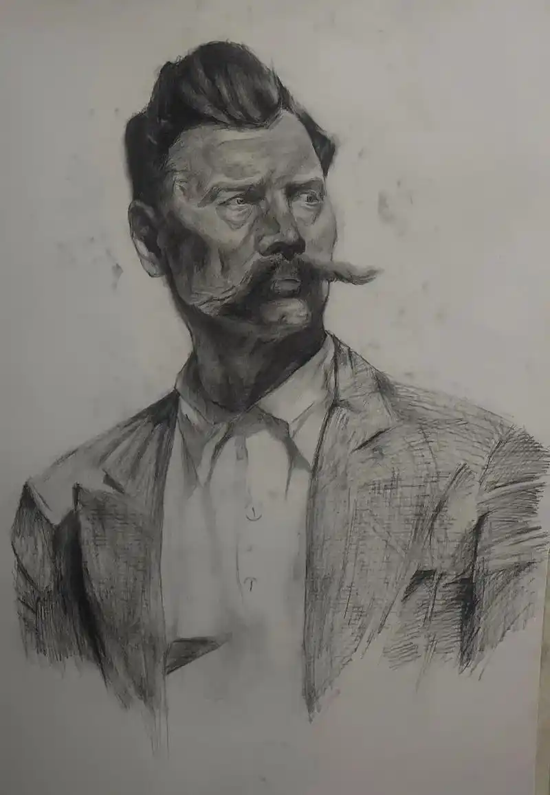 15岁的画#记录一下 #素描 #临摹 #手绘 #抖音青年艺术 - 抖音