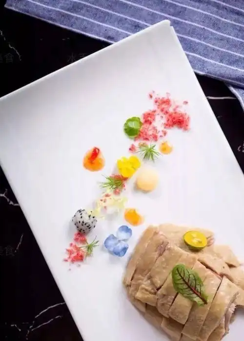 尖椒鲜鲍带子香椿拌豆腐【精美菜品摆盘赏析】第三, 点缀物的卫生问题