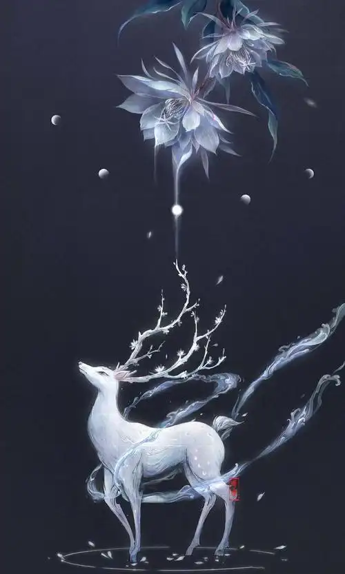 仙气飘飘的古风人物插画犹如想象中的梦幻之境一般