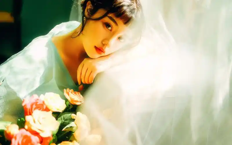 气质美女复古风唯美写真图片桌面壁纸