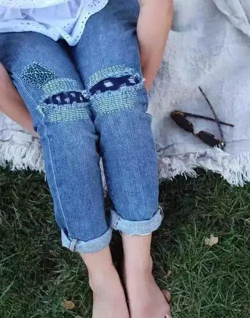 儿时补丁衣服,都是用一针一线缝出的美,你还会吗?附3种缝法