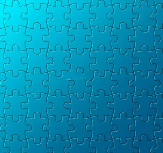 蓝色拼图格子背景矢量素材