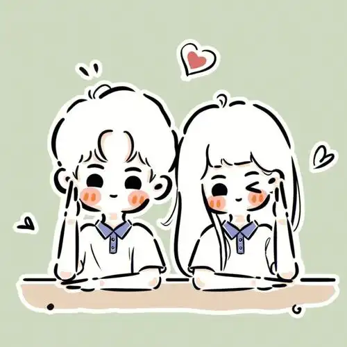 可爱情侣头像