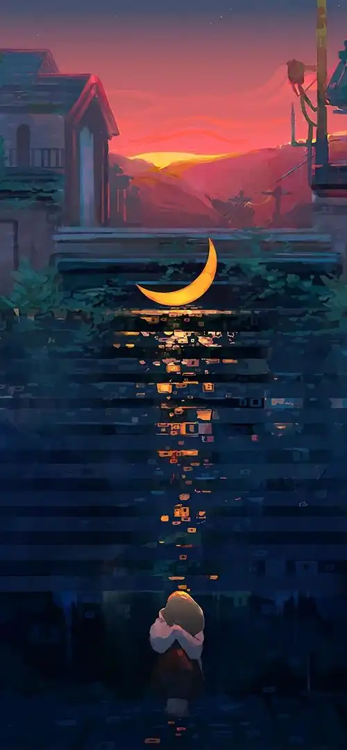 唯美二次元风景图片手机壁纸