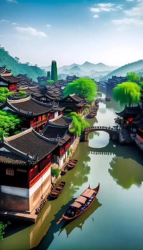 治愈系风景 #旅行推荐官 #好山好水好风景 #江南水乡风景 - 抖音