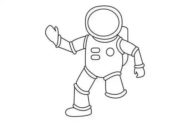 宇航员简笔画宇航员的形象画法步骤图解教程宇航员简笔画怎么画 宇航