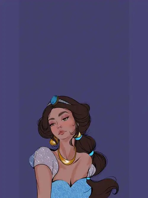 手绘临摹真的超爱这个风格的茉莉公主  yyds