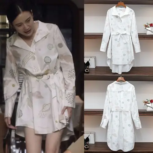 小舍舍得南俪宋佳同款衣服春夏季新款气质通勤连衣裙