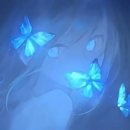 特别少见的绝美蓝色系动漫头像