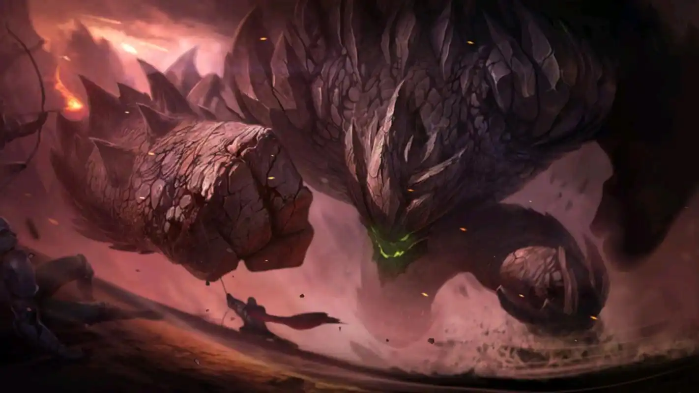 英雄联盟手游:高爆发石头人,法装墨菲特一套秒人,上分利器