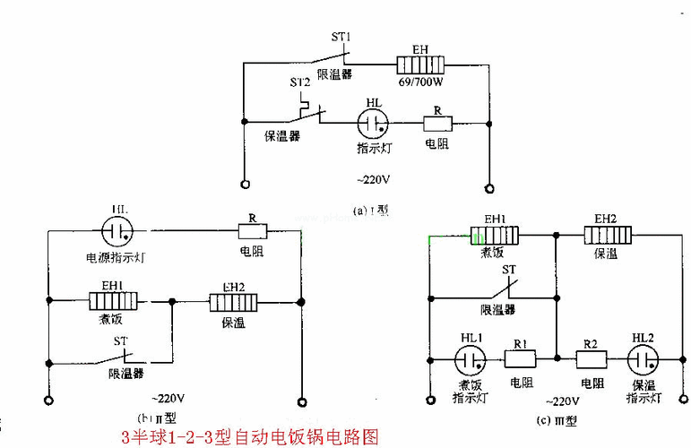 电饭锅电路图纸21_半球电饭锅电路图纸22_富豪电路图电路图技术资料