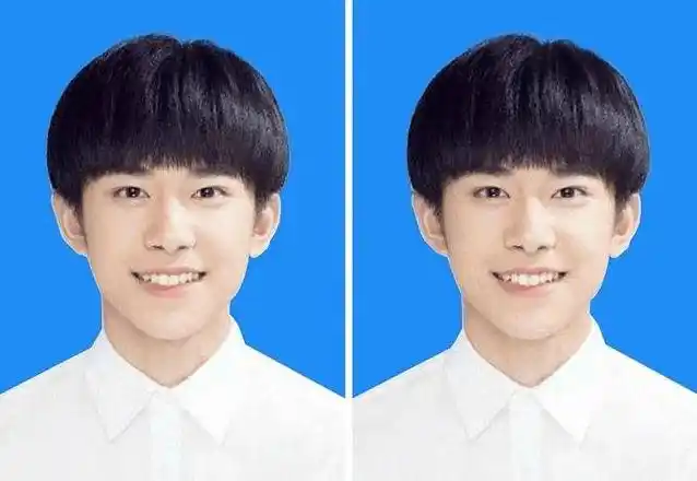 男明星的蓝底证件照易烊千玺可爱王俊凯养眼王源的太漂亮了