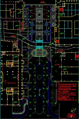 公园景观 雨水口排水平面布置图图片