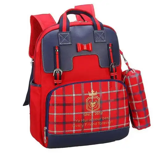 logo儿童书包小学生schoolbag学院风pu皮耐磨英伦风女印字