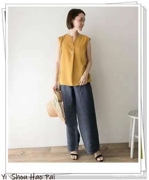 亚麻裤简直太好穿了!15个日系穿搭示范,搭配简单上衣也很时尚