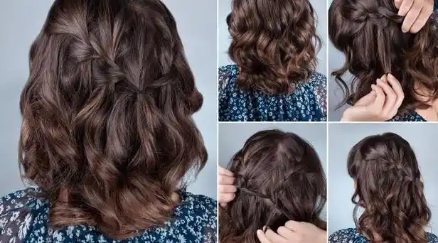 烫的卷发怎么扎好看又简单女