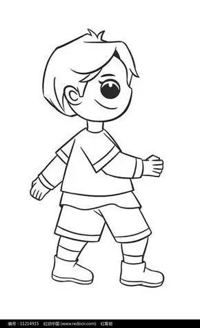 站着的人物简笔画 简笔画图片大全-普车都