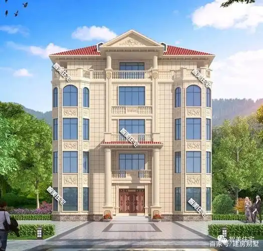 美观气派的五层别墅,多兄弟共建户型,带地下室的豪宅