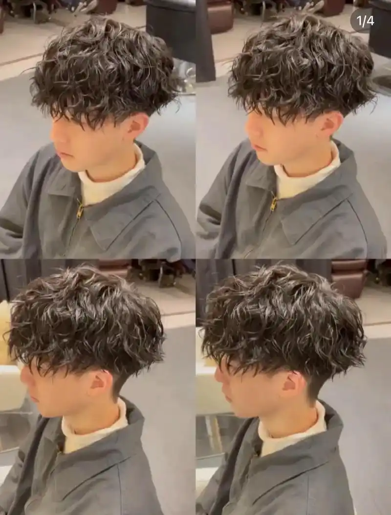 男士束状纹理烫发.男生日系慵懒束状纹理烫 慵懒男士卷发iii - 抖音