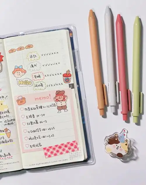 手帐可爱简洁weeks手帐拼贴排版