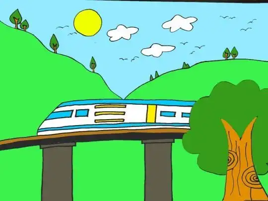 绿色的高铁怎么画简笔画 简笔画图片大全-蒲城教育文学网