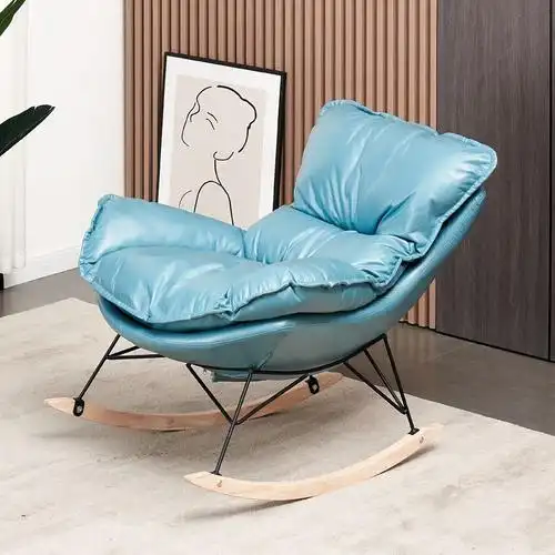 摇椅摇摇椅椅子躺椅子靠背躺椅折叠午休懒人沙发家用躺椅可躺可坐